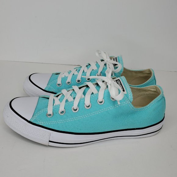 Converse All Star Low Top Light Blue Sneaker Shoes Men's Size 8 Wm's 10. - Picture 4 of 12